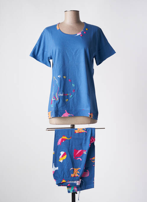 Pyjama bleu ROSE POMME pour femme
