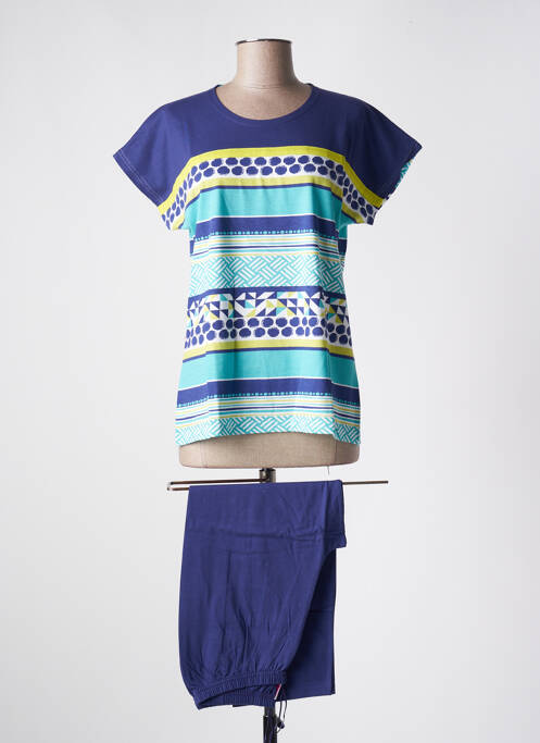 Pyjama bleu ROSE POMME pour femme
