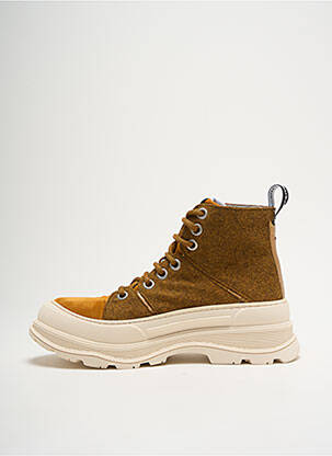 Bottines/boots tissage satiné talon de 4 à 6cm marron VADDIA femme