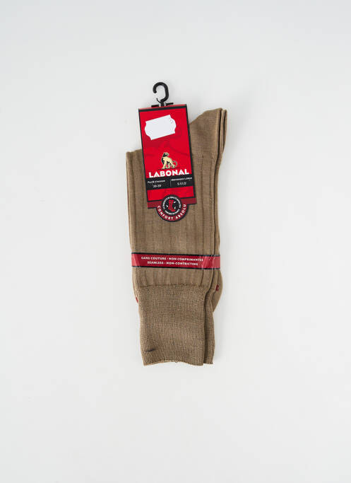 Chaussettes marron LABONAL pour homme