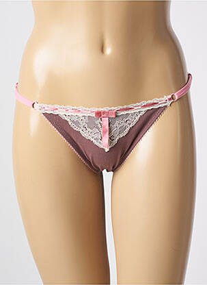 Lingerie maternité effet matière satinée marron ANIELINA femme