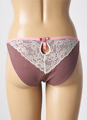 Lingerie maternité effet matière satinée marron ANIELINA femme