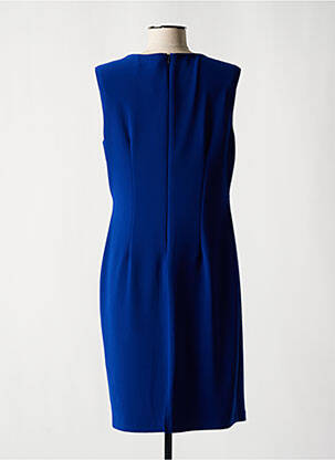 Robe mi-longue sans manche sans manche bleu FRANK LYMAN femme