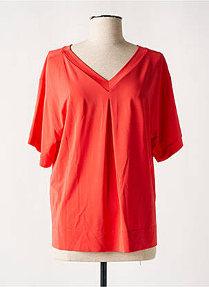 T-shirt coupe droite manches courtes rouge MAXMARA femme