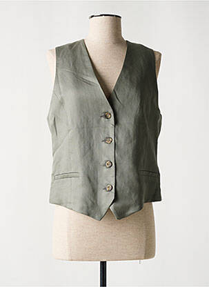 Gilet sans manche poches gris ANDAM femme