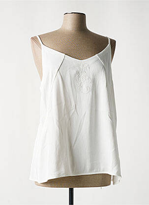 Top manches bretelles ajustables fines bretelles beige ELISA CAVALETTI femme