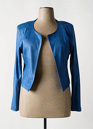 Veste casual epaulette bleu MISS TIC femme