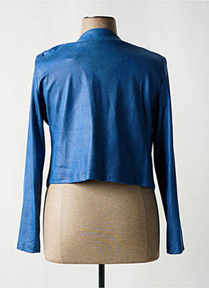 Veste casual epaulette bleu MISS TIC femme