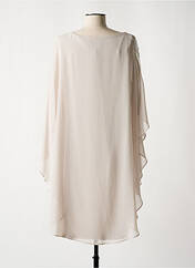 Robe mi-longue beige FRANK LYMAN pour femme seconde vue