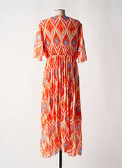 Robe mi-longue orange C'MELODIE pour femme seconde vue