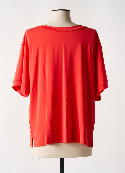 T-shirt coupe droite manches courtes rouge MAX MARA femme