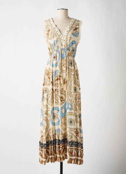 Robe longue beige LAMIAR pour femme