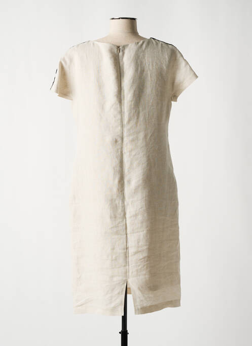 Robe mi-longue beige ESTEL COLLECTION pour femme
