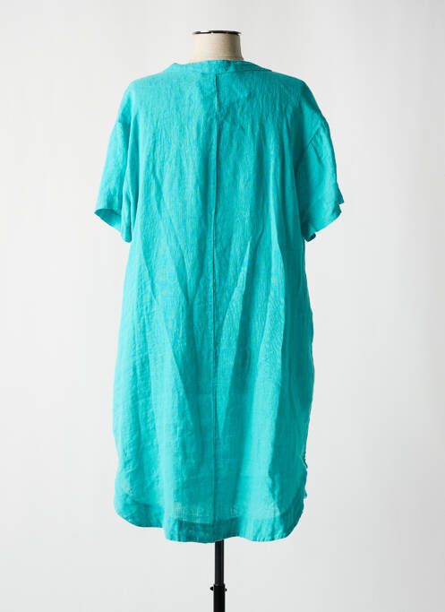 Tunique manches courtes bleu BLANC BOHEME pour femme