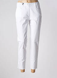 Jegging tissage popeline taille normale blanc EAST DRIVE femme