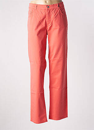 Pantalon droit stretch taille normale orange ANGELS femme