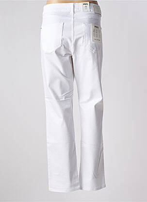 Pantalon droit stretch taille normale blanc ANGELS femme