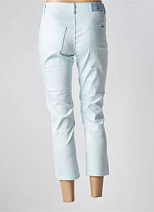 Pantalon 7/8 stretch taille normale bleu S.QUISE femme