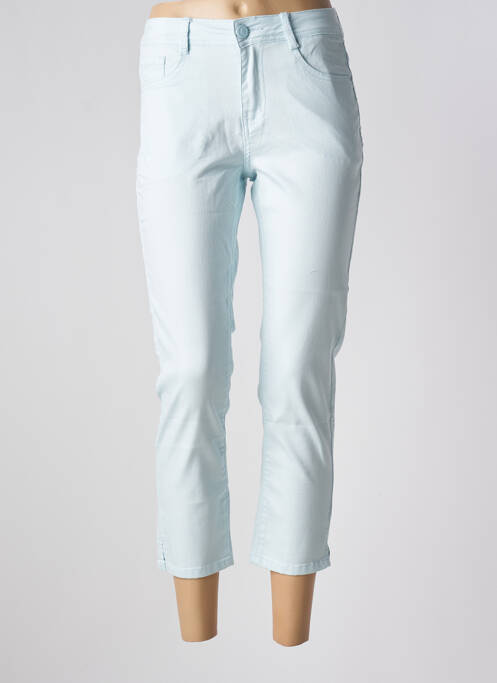 Pantalon 7/8 bleu S.QUISE pour femme