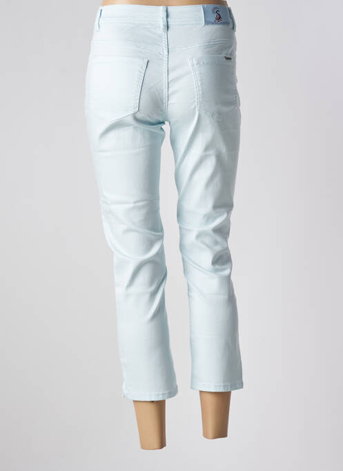 Pantalon 7/8 bleu S.QUISE pour femme