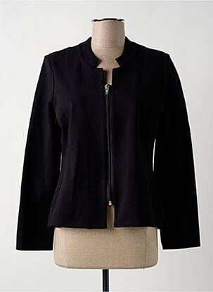 Veste casual epaulette noir GEVANA femme