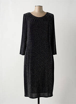 Robe mi-longue manches longues manches longues noir MICHAELA LOUISA femme