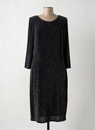 Robe mi-longue manches longues manches longues noir MICHAELA LOUISA femme