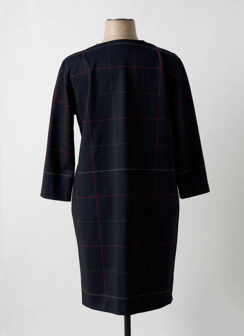 Robe mi-longue manches longues manches longues bleu GEVANA femme