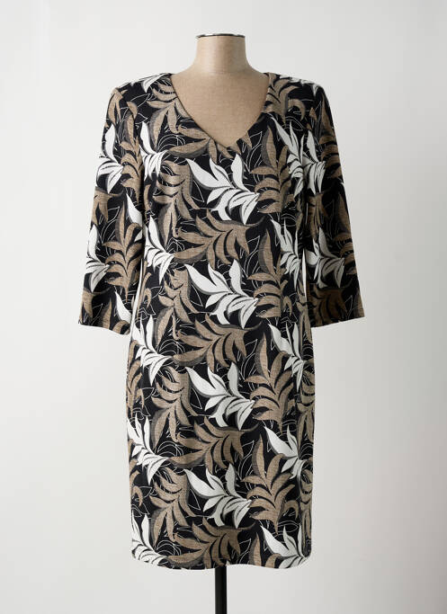 Robe mi-longue noir FRANK LYMAN pour femme