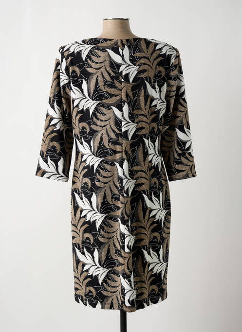 Robe mi-longue noir FRANK LYMAN pour femme