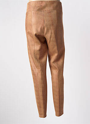 Legging effet matière satinée taille haute beige FRANK LYMAN femme