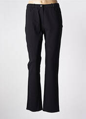 Pantalon droit noir GEVANA pour femme seconde vue