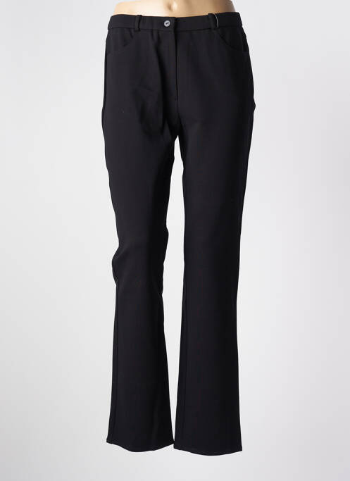 Pantalon droit noir GEVANA pour femme