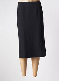 Jupe mi-longue taille à pinces noir SOMMERMANN femme