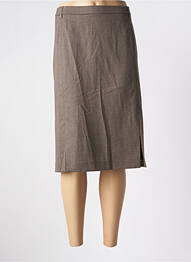 Jupe mi-longue taille à pinces gris KARTING femme