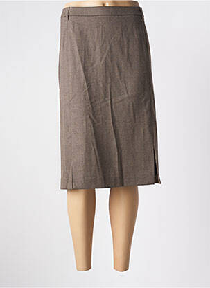 Jupe mi-longue taille à pinces gris KARTING femme