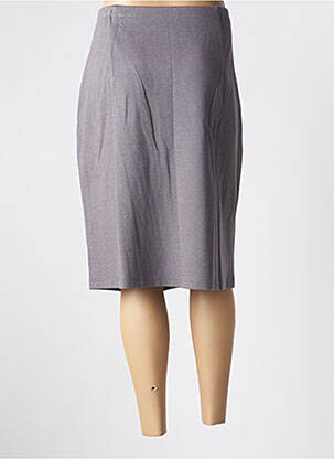 Jupe mi-longue taille haute gris BARBARA LEBEK femme