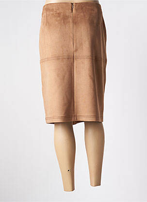 Jupe mi-longue stretch beige BARBARA LEBEK femme