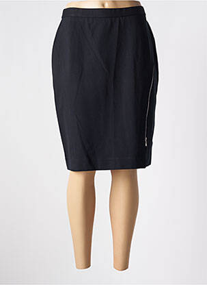 Jupe mi-longue coupe droite noir KARTING femme