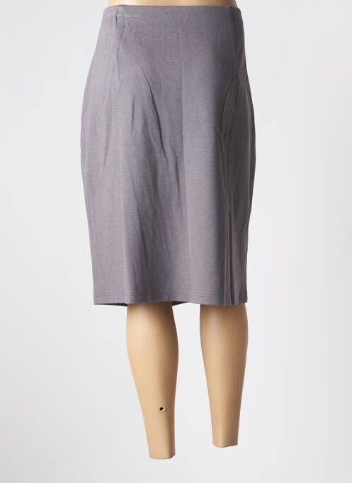 Jupe mi-longue gris BARBARA LEBEK pour femme
