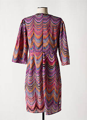 Robe mi-longue manches 3/4 manches 3/4 violet MOLLY BRACKEN femme