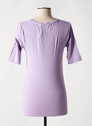 T-shirt stretch manches courtes violet B.YOUNG femme