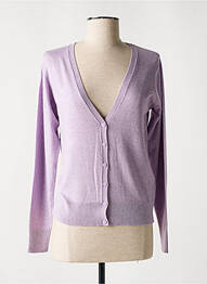Gilet manches longues stretch violet B.YOUNG femme