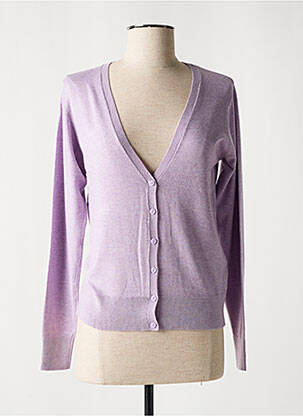 Gilet manches longues stretch violet B.YOUNG femme