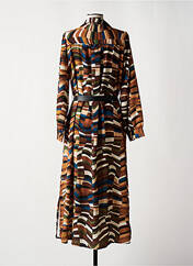 Robe mi-longue marron MY LILI pour femme seconde vue
