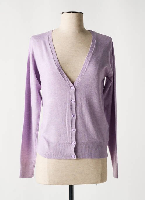 Gilet manches longues stretch violet B.YOUNG femme