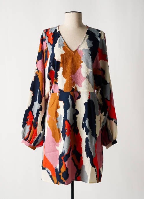 Robe courte beige ICHI pour femme