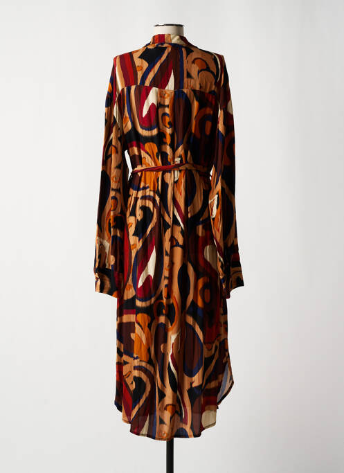 Robe mi-longue orange MY LILI pour femme