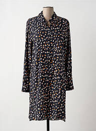 Robe mi-longue coupe fluide manches longues noir MOLLY BRACKEN femme