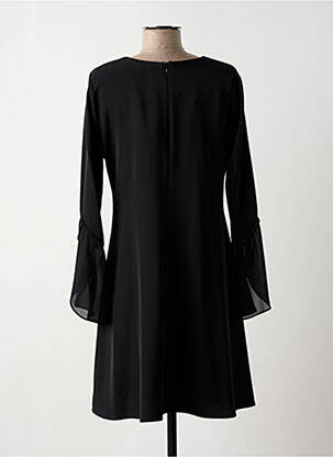 Robe mi-longue manches longues manches longues noir FRACOMINA femme